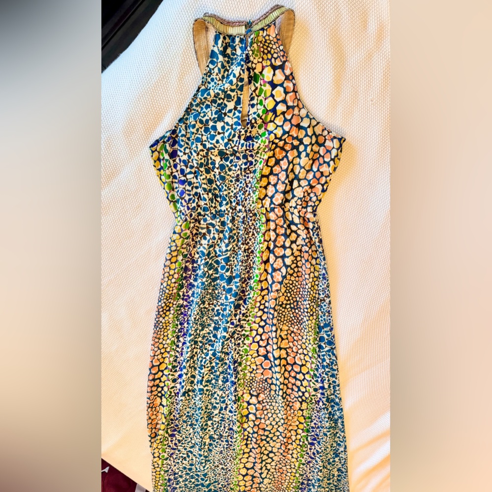 HD IN PARIS Anthropologie Mayacamas Multicolor Beaded Maxi Dress - Picture 10 of 16